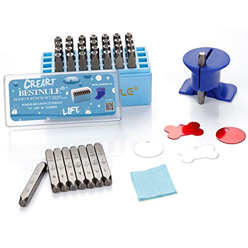 BESTNULE Number and Letter Stamp Set A-Z, 0-9 and “&”, “Love” Sym...