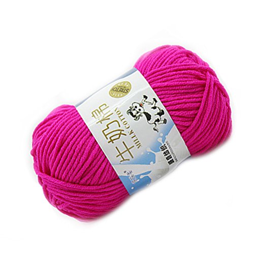 BESTOMZ 50g Milk Knitting Cotton Yarn Warm Soft Chunky Hand-woven ...