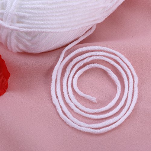 BESTOMZ 50g Milk Knitting Cotton Yarn Warm Soft Chunky Hand-woven ...