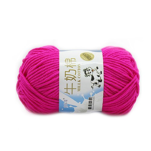 BESTOMZ 50g Milk Knitting Cotton Yarn Warm Soft Chunky Hand-woven ...