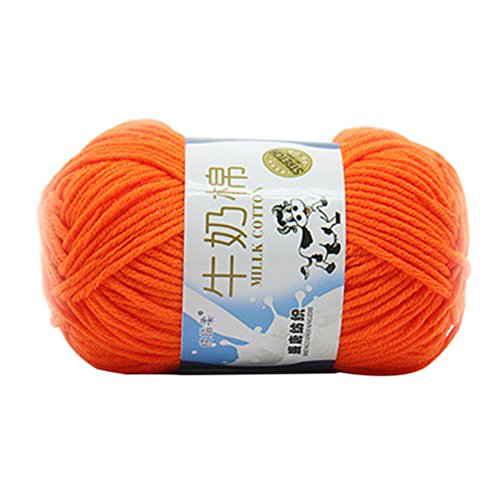 BESTOMZ 50g Milk Knitting Cotton Yarn Warm Soft Chunky Hand-woven ...