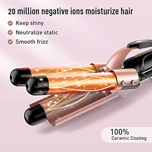 Waver Curling Iron Curling Wand - BESTOPE PRO 5 in 1 Curling Wand ...