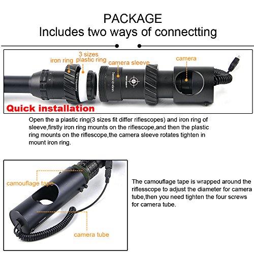 BESTSIGHT DIY Digital Night Vision Scope for Rifle Hunting with Ca...