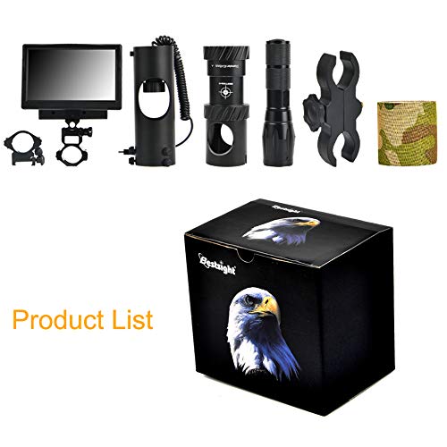 BESTSIGHT DIY Digital Night Vision Scope for Rifle Hunting with Ca...