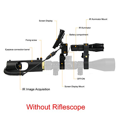 BESTSIGHT DIY Digital Night Vision Scope for riflescopes with Came...