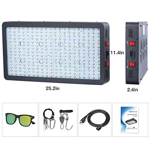 BESTVA DC Series 4000W LED Grow Light Full Spectrum Grow Lamp for ...