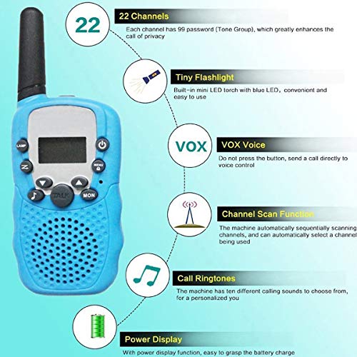 Outdoor Adventure Kit for Kids, 2 Packs Walkie Talkies for Kids wi...