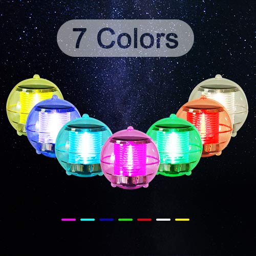 BeTIM Solar Floating Pool Lights 2019 Upgraded Waterproof Pond Lig...