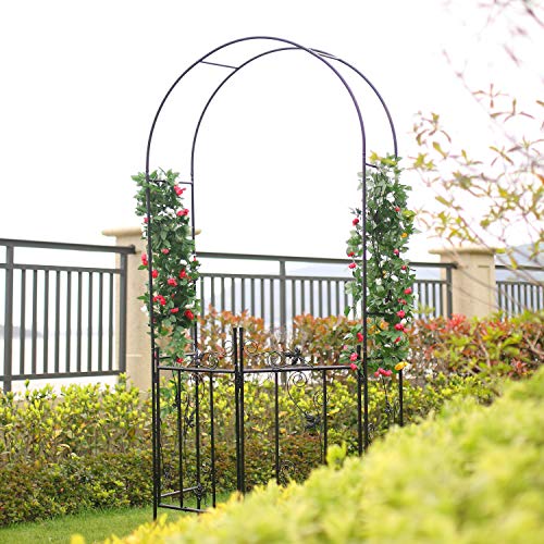 Better Garden Steel Garden Arch, 76 High x 39 Wide, Garden Arb...