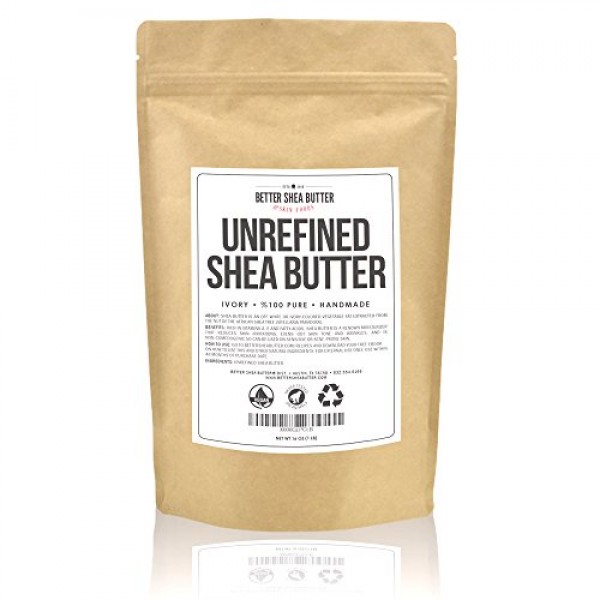 Unrefined Shea Butter by Better Shea Butter - African, Raw, Pure -...
