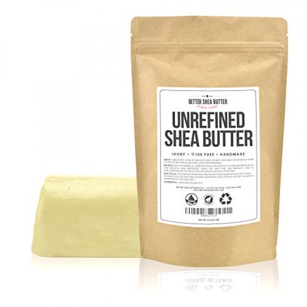 Unrefined Shea Butter by Better Shea Butter - African, Raw, Pure -...