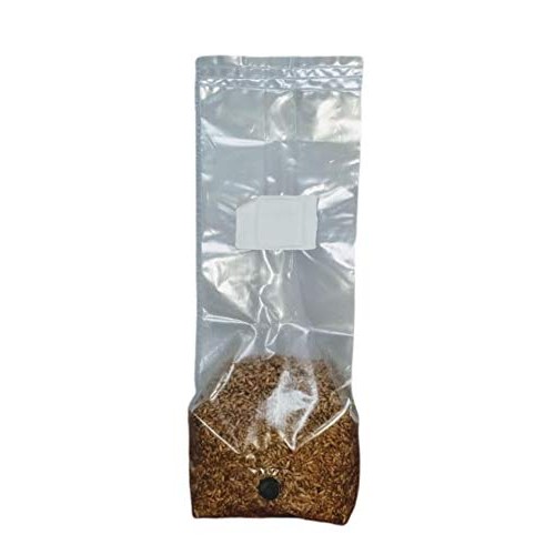 BetterFungi 3 Lb Sterilized Grain Bag with Injection Port Rye - ...