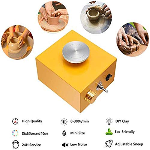 Mini Pottery Wheel Clay Machine, 2000 RPM Electric Pottery Wheel D...