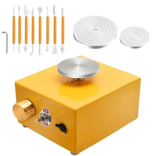 Mini Pottery Wheel Clay Machine, 2000 RPM Electric Pottery Wheel D...