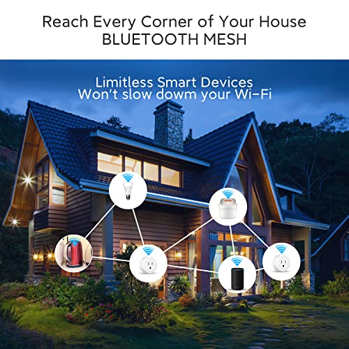 Beysen Smart Plug, Smart Outlet Bluetooth Mesh, Smiple Set Up, Ale...