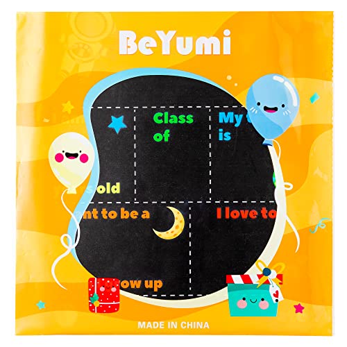 BeYumi First and Last Day of School Board Sign, 13.8 x 9.8 Outer...