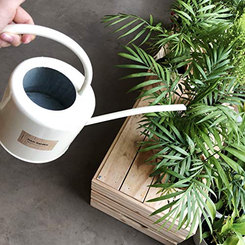 BFA Metal Watering Can with Long Spout, 1.75L 0.7 gal RETR Cream