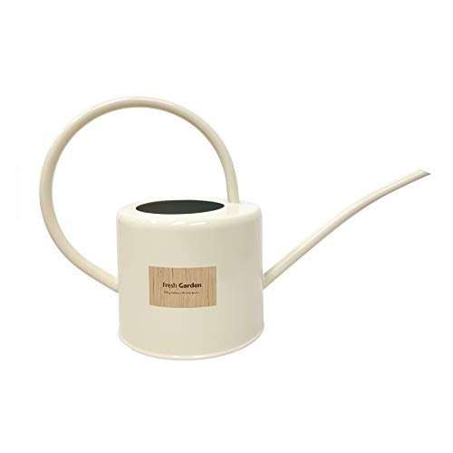 BFA Metal Watering Can with Long Spout, 1.75L 0.7 gal RETR Cream