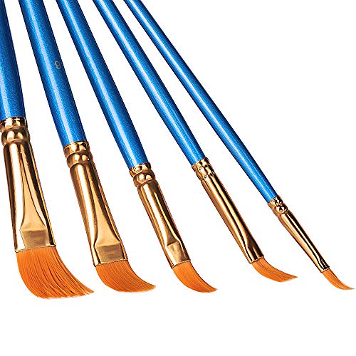 BFASU Acrylic Paint Brushes Set, 10 Brushes and 2 Palettes, Premiu...