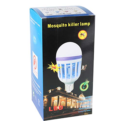 BFVV Bug Zapper Light Bulb 15W 2 in 1 Mosquito and Insect Killer L...