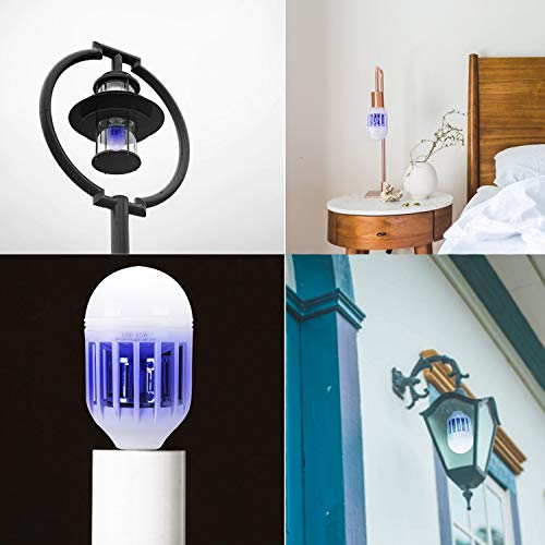 BFVV Bug Zapper Light Bulb 15W 2 in 1 Mosquito and Insect Killer L...