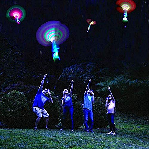 bhappy Rocket Slingshot Copters with LED Lights 6 pcs Copters 2 pc...
