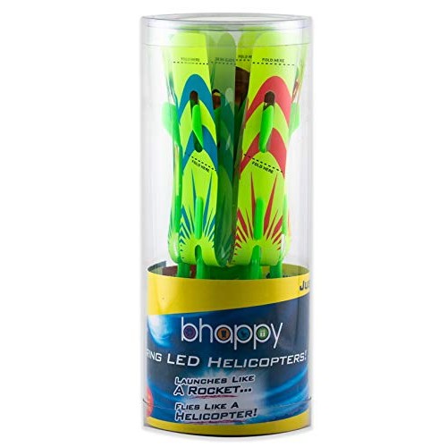 bhappy Rocket Slingshot Copters with LED Lights 6 pcs Copters 2 pc...