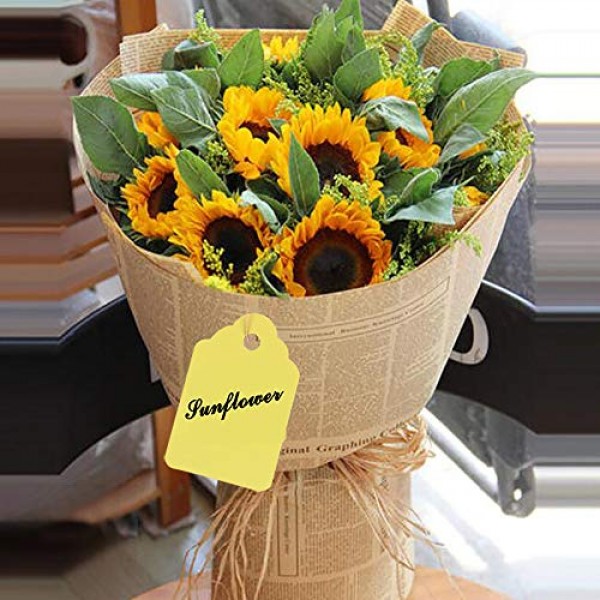 500pcs Waterproof Tags with String,Plastic Reusable Plant Labels H...
