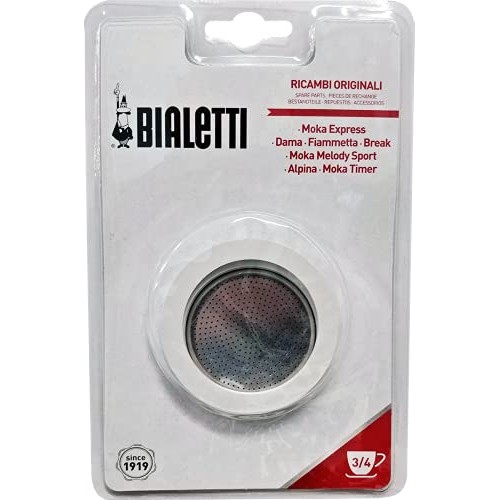 Bialetti Replacement Gasket and Filter For 3 Cup Stovetop Espresso...