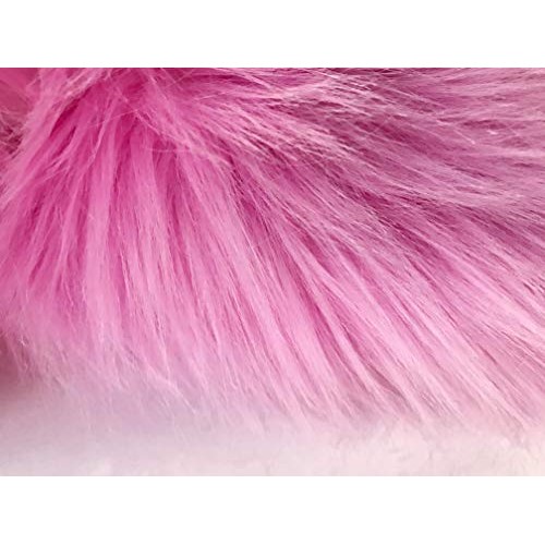 Bianna Luxury Faux Fur Shag Shaggy Fabric Piece Square Rectangle S...
