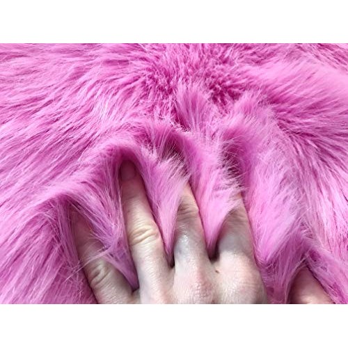 Bianna Luxury Faux Fur Shag Shaggy Fabric Piece Square Rectangle S...