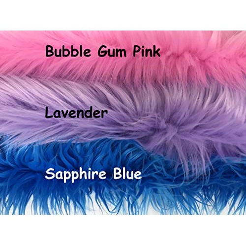 Bianna Luxury Faux Fur Shag Shaggy Fabric Piece Square Rectangle S...