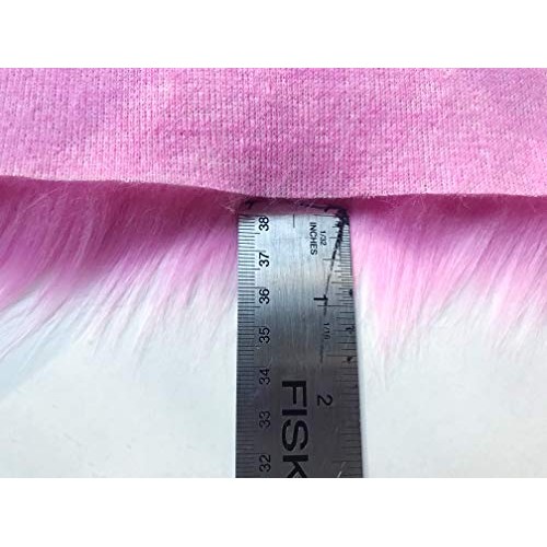 Bianna Luxury Faux Fur Shag Shaggy Fabric Piece Square Rectangle S...