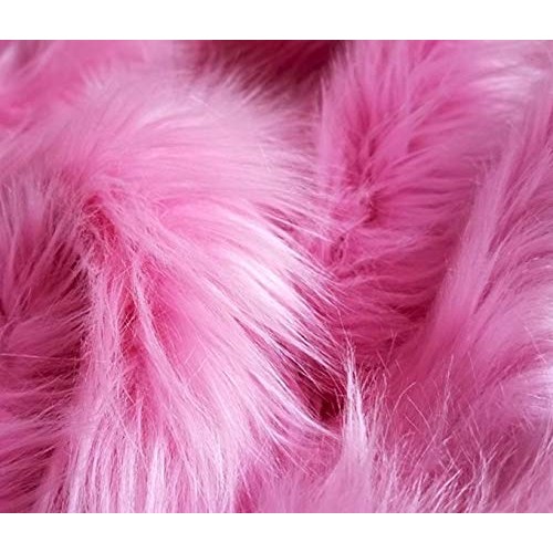 Bianna Luxury Faux Fur Shag Shaggy Fabric Piece Square Rectangle S...