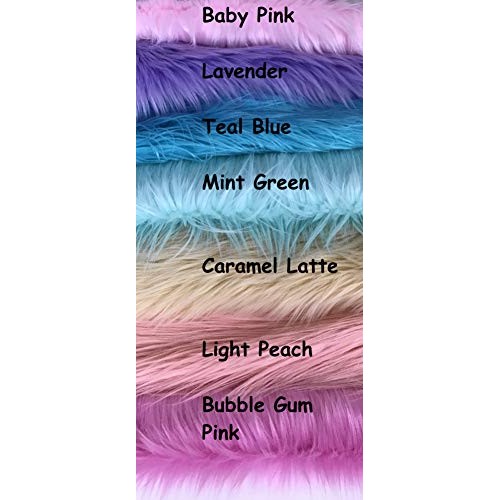 Ready to Ship! Luxury Mixed Colors Faux Fur Scrap Bag Fabric Piece...
