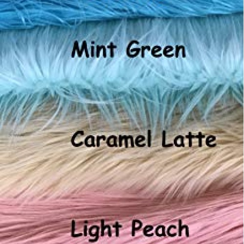 Ready to Ship! Luxury Mixed Colors Faux Fur Scrap Bag Fabric Piece...