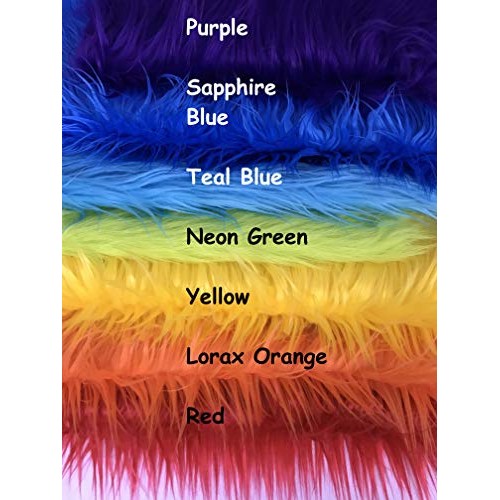 Ready to Ship! Luxury Mixed Colors Faux Fur Scrap Bag Fabric Piece...