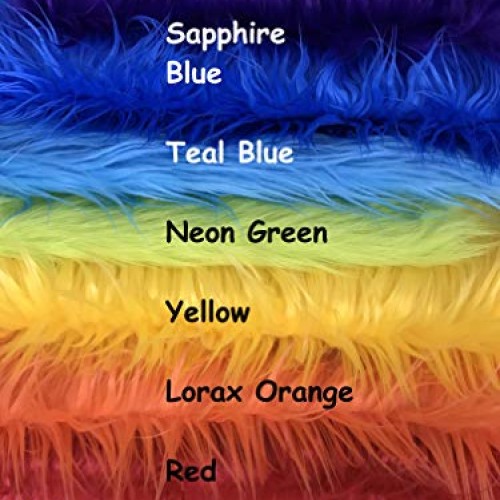 Ready to Ship! Luxury Mixed Colors Faux Fur Scrap Bag Fabric Piece...