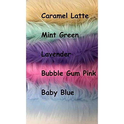 Ready to Ship! Luxury Mixed Colors Faux Fur Scrap Bag Fabric Piece...