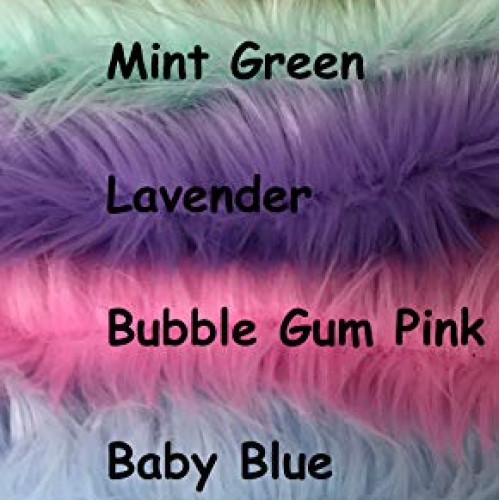 Ready to Ship! Luxury Mixed Colors Faux Fur Scrap Bag Fabric Piece...