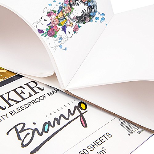 Bianyo BN-5801 Bleedproof Marker Paper Pad-A48.27inX11.69in -50 ...