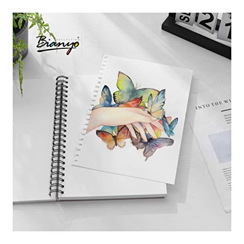 Bianyo Mixed Media Paper Pad, A4 8.26 X 11.69, 60 Sheets/Each,...