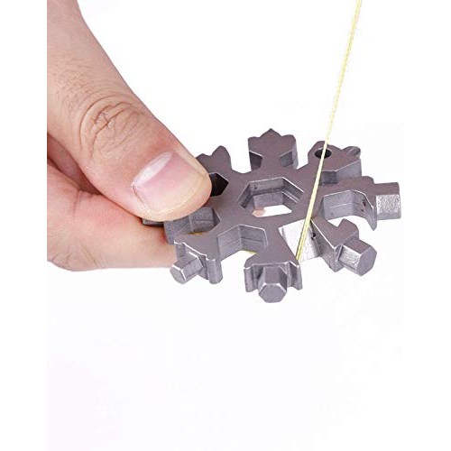 3 Pack-18 In 1 snowflake multitool－Stainless Steel Snowflakes Mul...