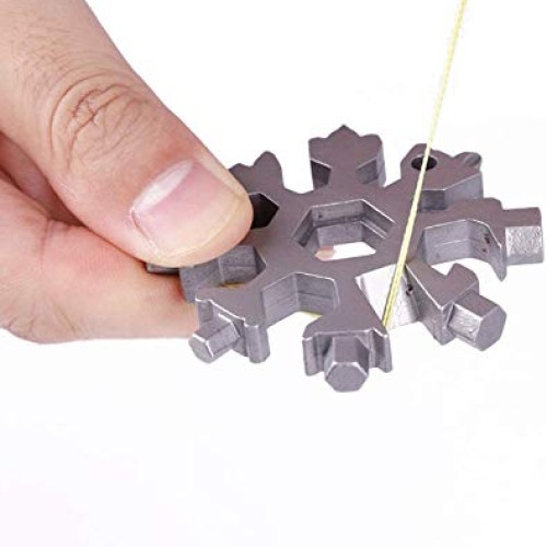 3 Pack-18 In 1 snowflake multitool－Stainless Steel Snowflakes Mul...