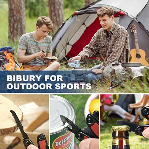 Multitool Pliers, Bibury 14-in-1 420 Stainless Steel Pocket Multit...