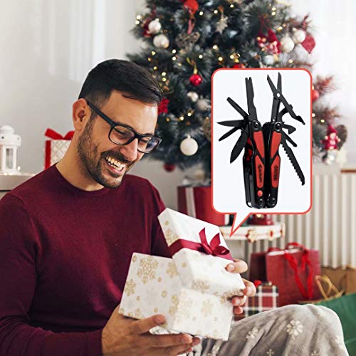 Multitool Pliers, Bibury 14-in-1 420 Stainless Steel Pocket Multit...