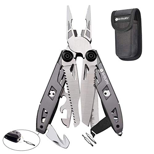 Multitool Pliers,Titanium 18-in-1 Multi-Purpose Pocket Knife Plier...