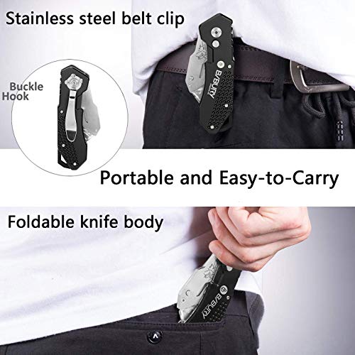 Utility Knife, BIBURY Upgraded Version Heavy Duty Box Cutter Pocke...