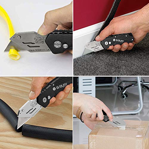 Utility Knife, BIBURY Upgraded Version Heavy Duty Box Cutter Pocke...