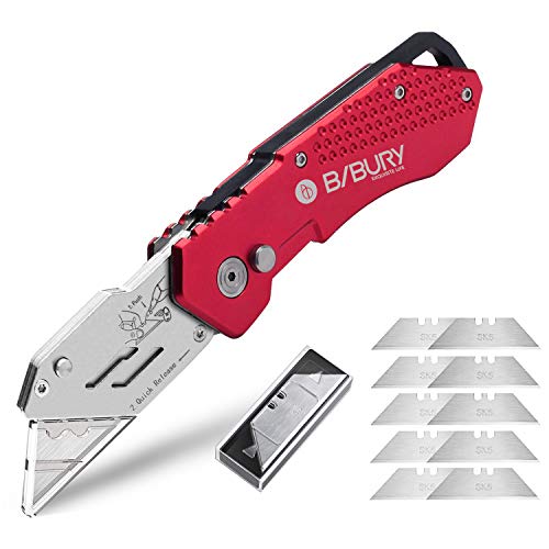 Utility Knife, BIBURY Upgraded Version Heavy Duty Box Cutter Pocke...